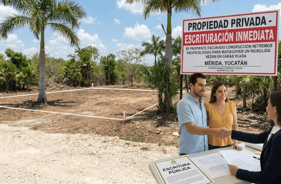 Lotes de inversion con escrituras Merida compra segura hoy