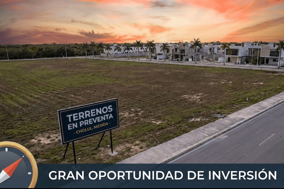 TERRENOS EN CHOLUL MERIDA PREVENTA GRAN OPORTUNIDAD DE INVERSION