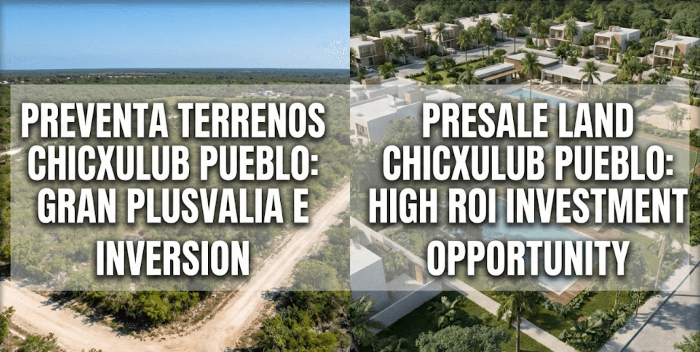 PREVENTA TERRENOS CHICXULUB PUEBLO: GRAN PLUSVALIA E INVERSION
