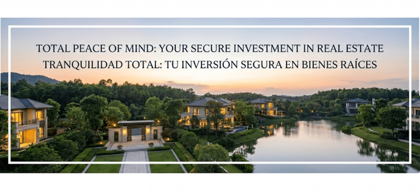 TRANQUILIDAD TOTAL: TU INVERSION SEGURA EN BIENES RAICES