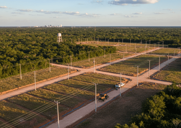 Terrenos en Mococha con luz y agua inversion segura en Yucatan