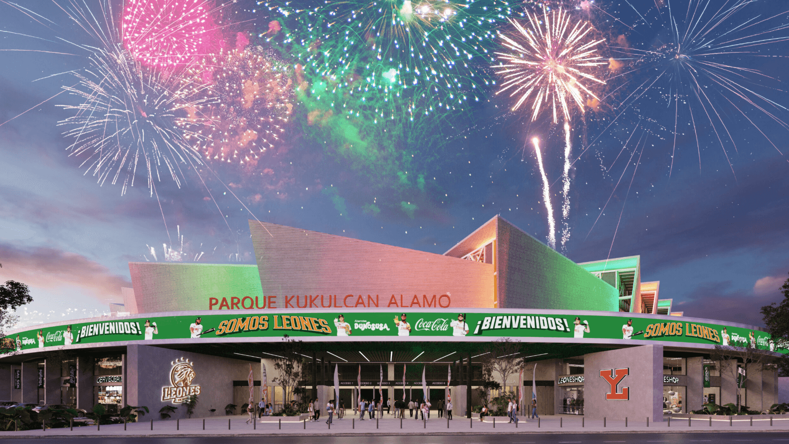 Estadio Kukulcan Alamo sede de los Leones de Yucatan en Merida
