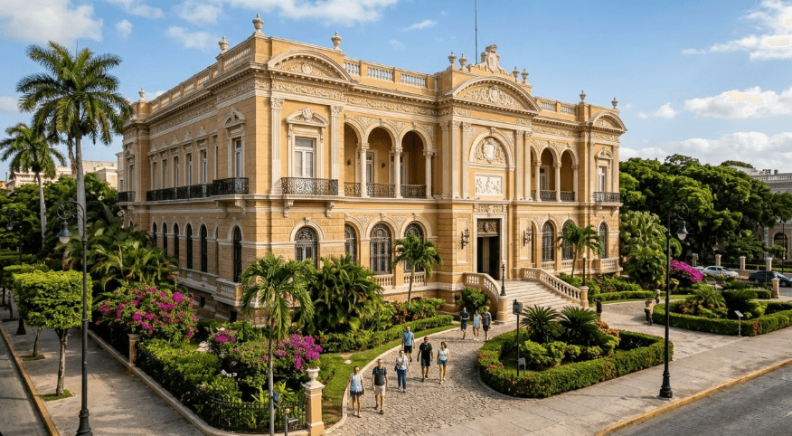 GUIA PARA VISITAR EL PALACIO CANTON EN MERIDA