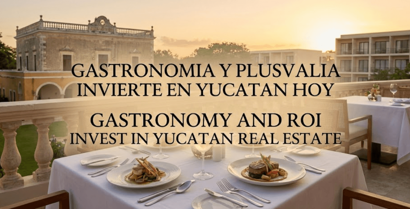 GASTRONOMIA Y PLUSVALIA INVIERTE EN YUCATAN HOY
