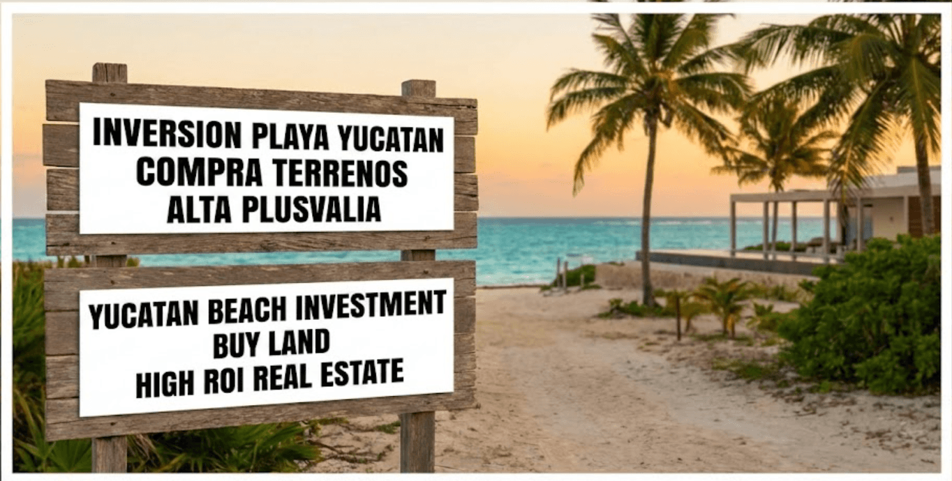 INVERSION PLAYA YUCATAN COMPRA TERRENOS ALTA PLUSVALIA